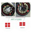 Farbige selbstklebende Rechtecke für Räder - Ducati Multistrada V4 / 950
