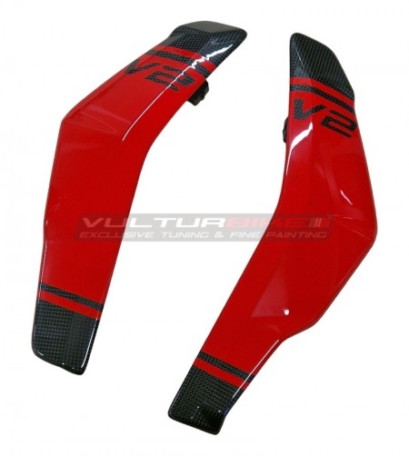 Custom Design Carbon Radiator Cover - Ducati Streetfighter V2