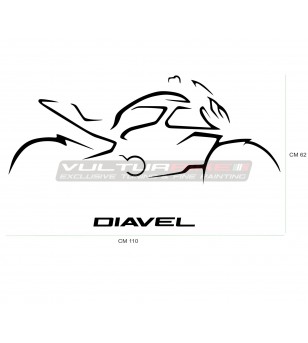 Wandaufkleber - Ducati Diavel 