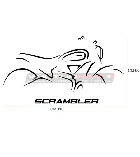 Wall sticker - Ducati Scrambler 