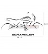 Sticker mural - Ducati Scrambler 