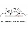 Wandaufkleber - Ducati Streetfighter 