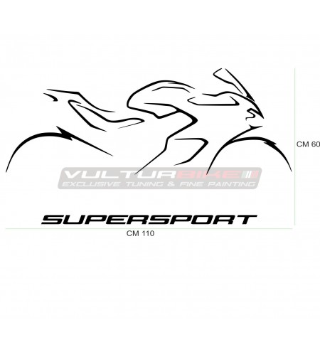 Wandaufkleber - Ducati Supersport 