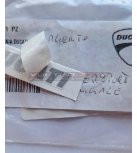 Decalcomania originale Ducati colore argento 52 x 9 mm 