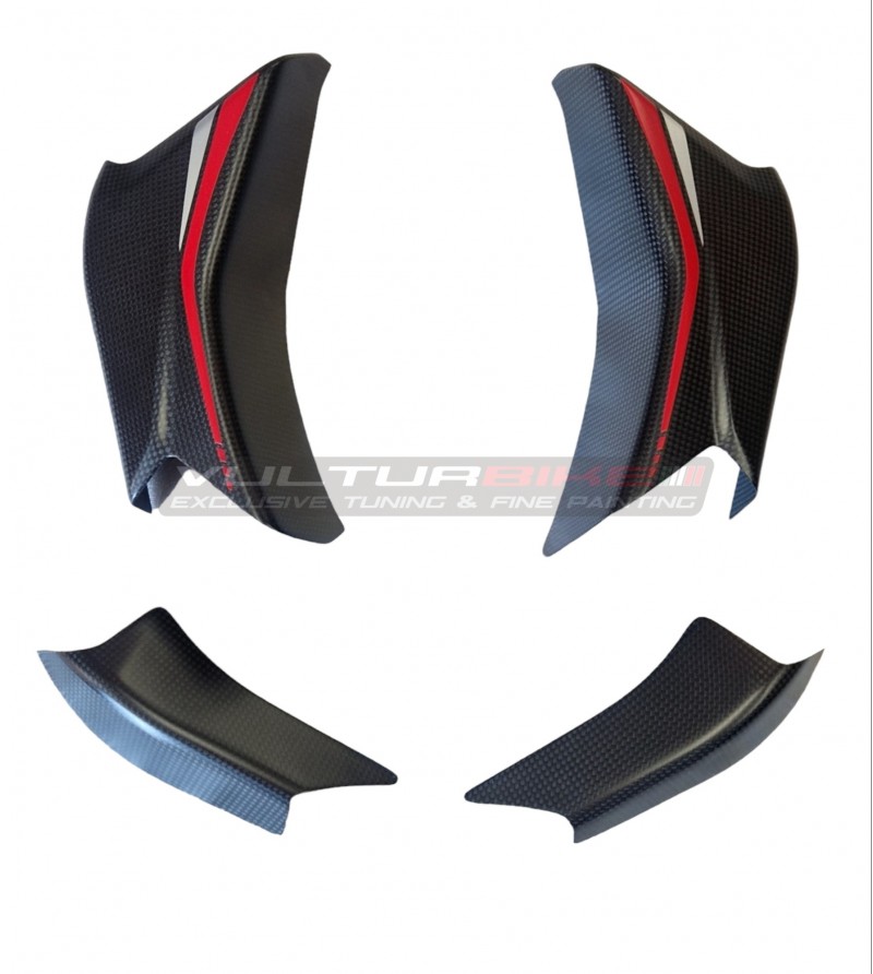 Cubierta de solapa de carbono de diseño personalizado - Ducati Multistrada V4 / Rally 