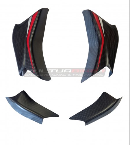 Couvercle de rabat en carbone design sur mesure - Ducati Multistrada V4 / Rallye 