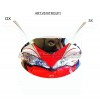 White basic adhesive templates for windshield - Ducati Multistrada 950/1200/DVT