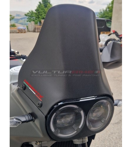Bulle sports carbone pour Ducati DesertX