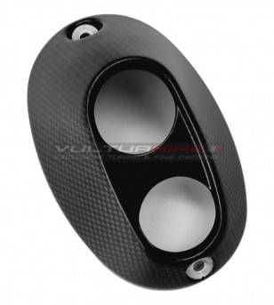 Tapa del silenciador de escape de carbono para Ducati DesertX