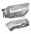Bouclier thermique collecteur d’échappement en carbone pour Ducati DesertX