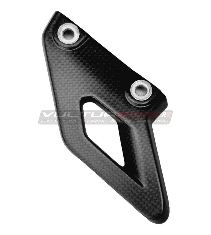 Carbon lower chain fin for Ducati DesertX