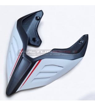 Nouvelle queue en carbone sur mesure en soie blanche arctique - Ducati Panigale V2