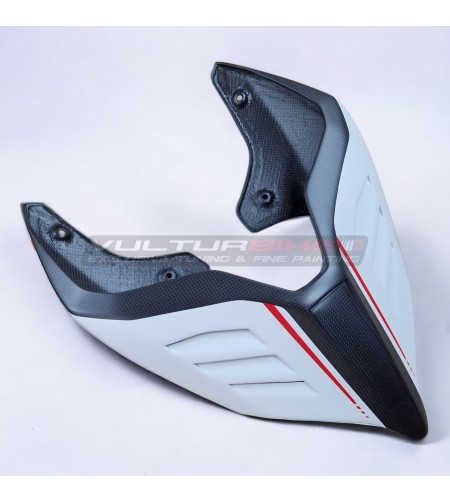 Nueva cola de carbono personalizada de seda blanca ártica - Ducati Panigale V2