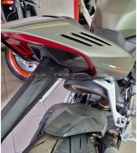 Nueva cola de carbono personalizada verde tormenta - Ducati Streetfighter V2
