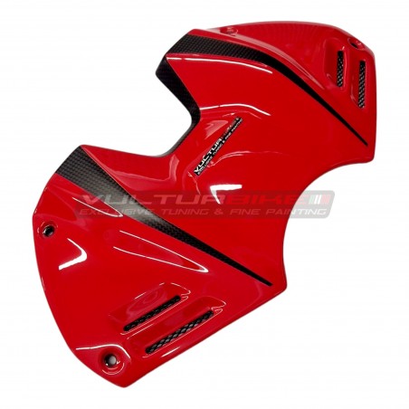 Cover batteria in carbonio verniciata per Ducati Panigale V4 