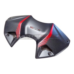 Tapa de batería de carbono personalizada para Ducati Streetfighter V4