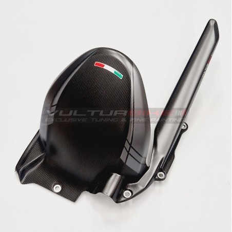 Parafango posteriore in carbonio con paracatena - Ducati Multistrada V4 Aviator Grey 