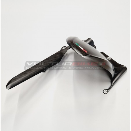 Carbon Kotflügel hinten mit Kettenschutz - Ducati Multistrada V4 Aviator Grau 