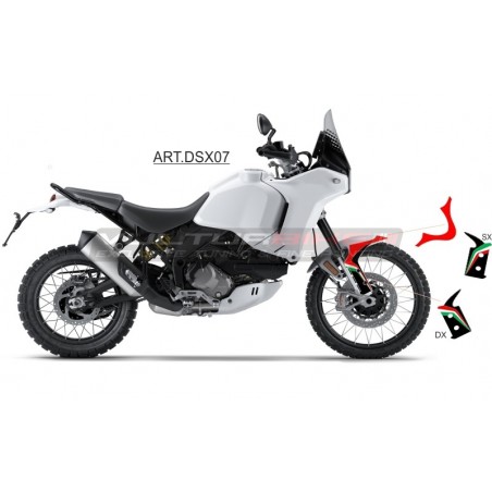 Kit autocollants tricolores pour aile avant - Ducati DesertX