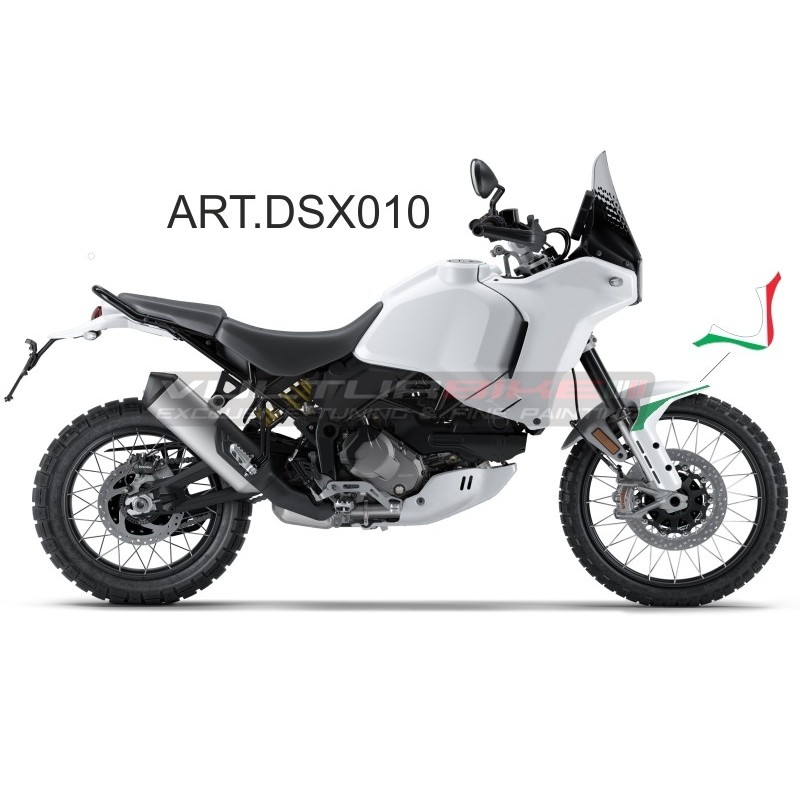 KOTFLÜGELAUFKLEBER VORNE DESIGN DREIFARBIG - DUCATI DESERTX