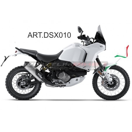 PEGATINA GUARDABARROS DELANTERO DISEÑO TRICOLOR - DUCATI DESERTX