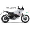 AUTOCOLLANT D’AILE AVANT DESIGN TRICOLORE - DUCATI DESERTX