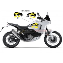 Kit autocollant de réservoir jaune personnalisé - Ducati DesertX