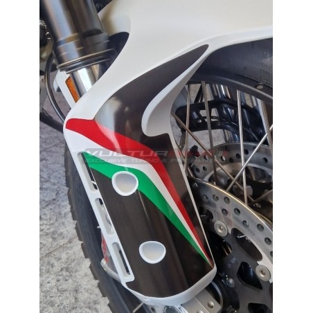 Tricolor stickers kit for front fender - Ducati DesertX