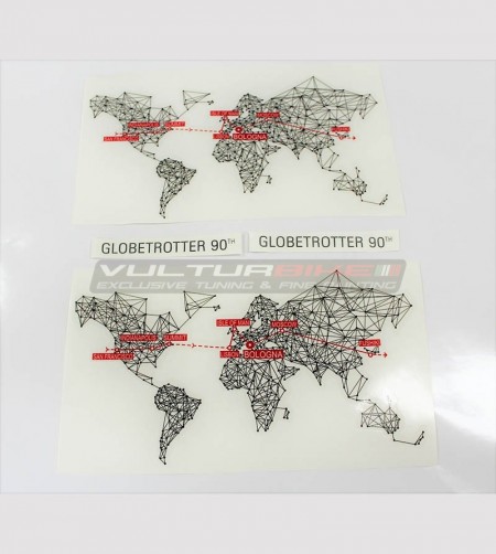Stickers Globetrotter 90 TH - Ducati Multistrada enduro 