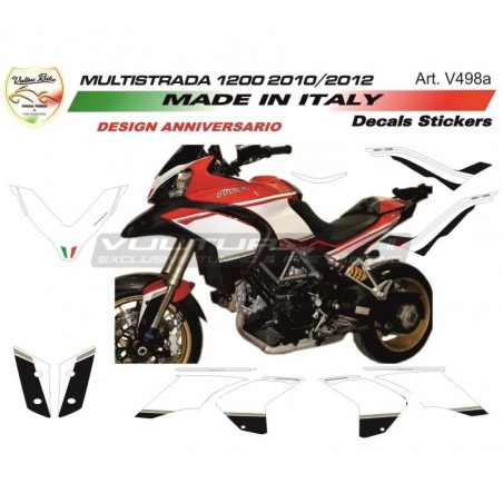Kit d’autocollants design 90e anniversaire - Ducati Multistrada 1200 2010 / 2012