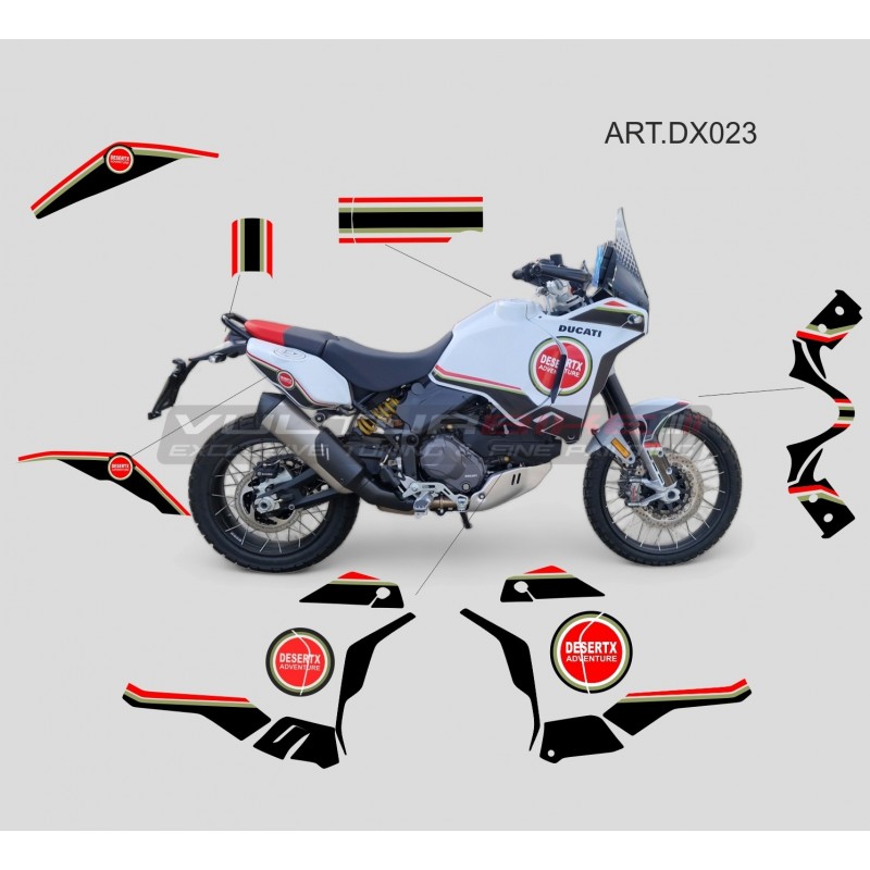 Komplettes Abenteuer-Design-Sticker-Kit - Ducati DesertX