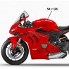 Par de banderas italianas - Ducati Panigale V4 2022 / 2024