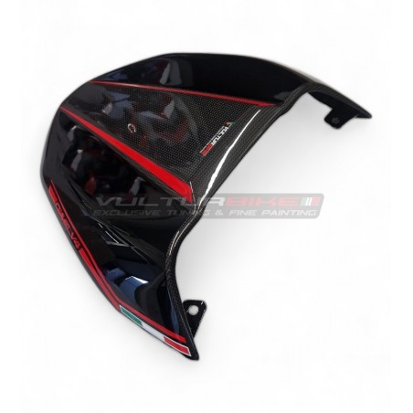 Housse de selle carbone personnalisée « BLACK / CARBON » - Ducati Diavel V4