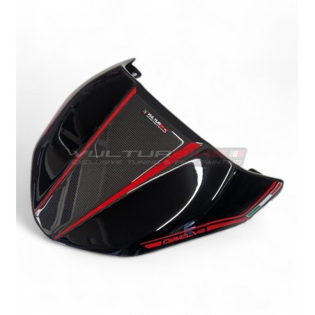 Custom Carbon Sitzbezug "SCHWARZ / CARBON" - Ducati Diavel V4