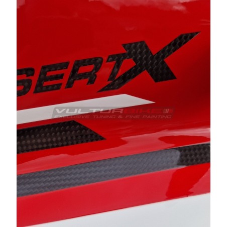 Set decalcomanie personalizzate design Rally per Ducati Desertx - finitura opaca