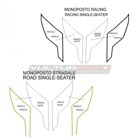 Stickers queue Look 1098R - Ducati 848/1098/1198