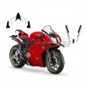 Kit de pegatinas para parabrisas y cola con diseño de bandas tricolor italianas - Ducati Panigale V4 / V2