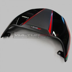 Custom Carbon Sitzbezug "SCHWARZ / CARBON" - Ducati Diavel V4