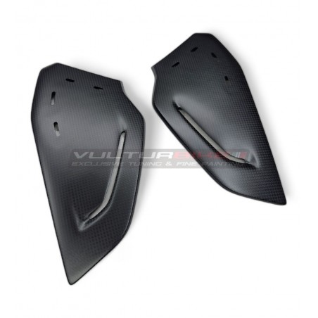 Caches latéraux de protection de réservoir en carbone - Ducati Multistrada V4 Rally