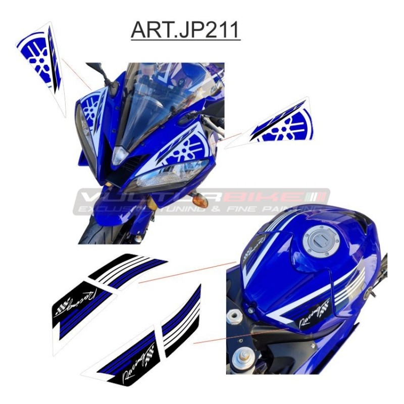 Windschutzscheibe und Tankaufkleber - Yamaha R6 2006 / 2008