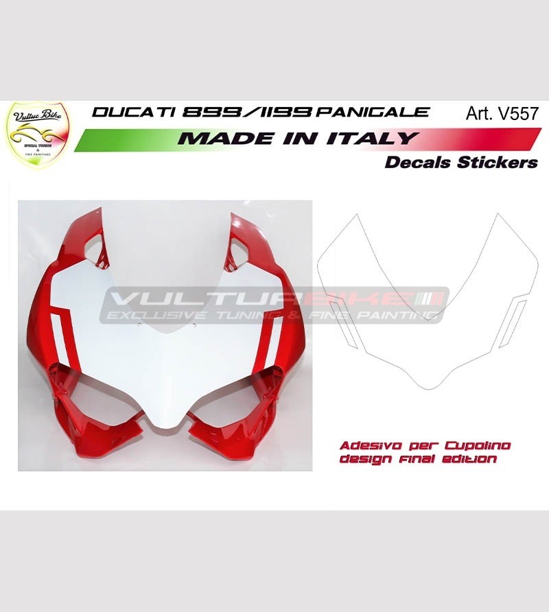 Front fairings stickers design final edition - Ducati Panigale 899 1199 