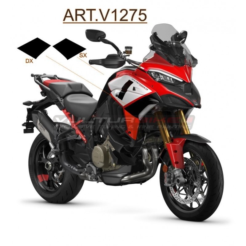 Adesivi neri per fiancate - Ducati Multistrada V4 Pikes Peak
