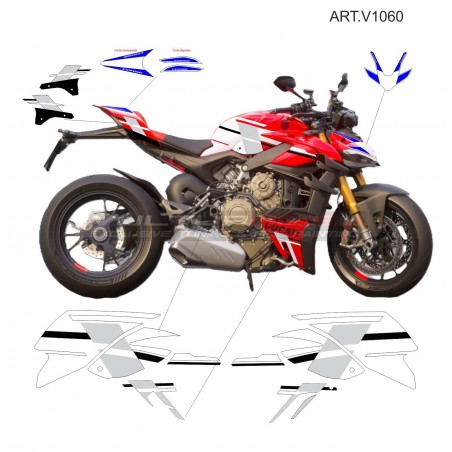 Kit autocollant complet design S CORSE - Ducati Streetfighter V4 2023 / 2024