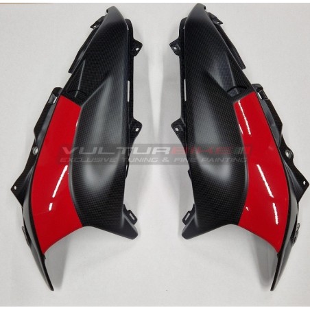 Puntale serbatoio in carbonio per Ducati Multistrada V4 Rally versione BRUSHED ALUMINIUM 