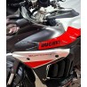 Carbon-Tankspitze für Ducati Multistrada V4 Rally BRUSHED ALUMINIUM Version