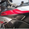 Puntale serbatoio in carbonio per Ducati Multistrada V4 Rally versione BRUSHED ALUMINIUM 