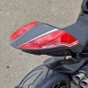 Funda de asiento de carbono personalizada "RED / CARBON" - Ducati Diavel V4