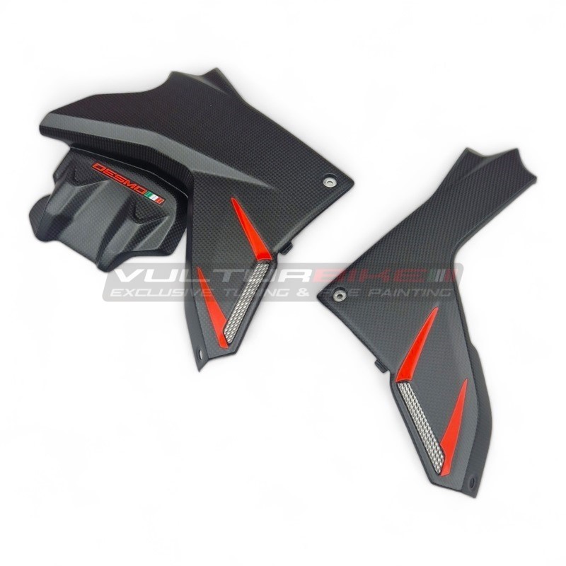 Seitenteile aus Kohlefaser unter dem Tank - Ducati Multistrada V4 RS