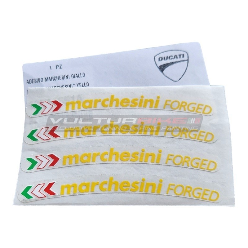 Original Ducati Aufkleber für Marchesini Schmiedefelgen