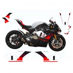 Complete set of custom decals - Ducati Panigale V4